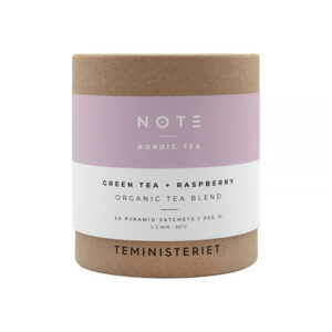 Teministeriet - herbata zielona NOTE Green Tea Raspberry EKO 20 saszetek