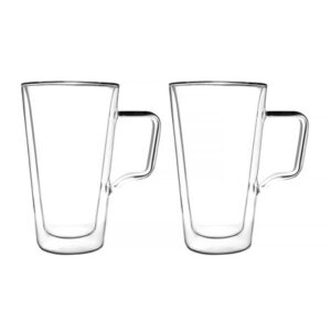 Vialli Design - Diva zestaw 2 szklanek latte z podwójną ścianką 350ml