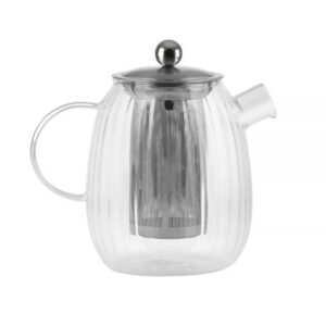 Vialli Design - Tulip dzbanek ze stalowym zaparzaczem srebrny mat 1l