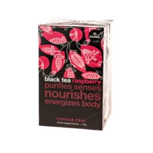 Vintage Teas - herbata czarna Black Tea Raspberry 30 saszetek