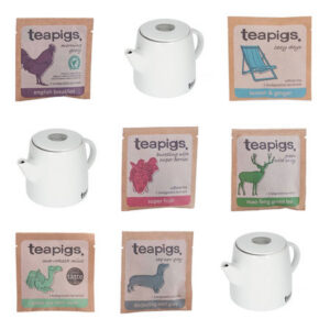 Zestaw herbat Teapigs + 3 imbryki
