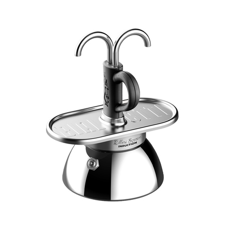 Bialetti - Set Mini Express Induction 2tz Czarna + 2 filiżanki - obrazek 2