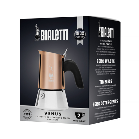 Bialetti kawiarka New Venus 2tz miedziana - obrazek 2