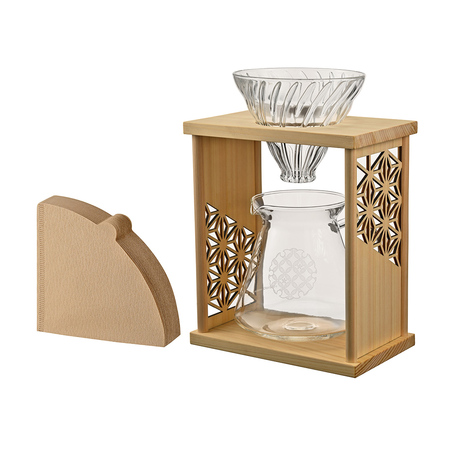 Hario - Drip Stand Set AYA - dripper ze stojakiem natural - obrazek 2