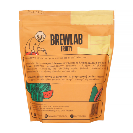COFFEELAB - kawa ziarnista Brewlab Fruity Filter 500 g - obrazek 2