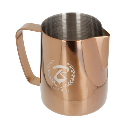 Barista Space - Dzbanek do mleka różowo-złoty 600 ml - obrazek 3