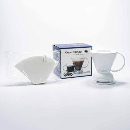 Clever Dripper - Zaparzacz L 500ml biały + 100 filtrów - obrazek 3