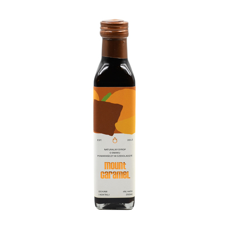 Mount Caramel - Syrop pomarańcza w czekoladzie 250 ml