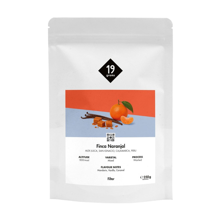 19grams - kawa ziarnista Peru Finca Naranjal Washed Filter 250 g