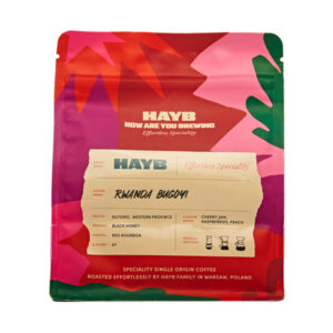 HAYB - kawa ziarnista Rwanda Bugoyi Black Honey Filter 250 g