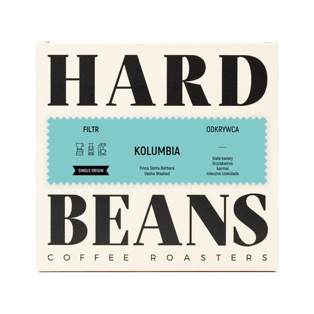 Hard Beans - kawa ziarnista Kolumbia Finca Santa Bárbara Gesha Washed Filter 200 g