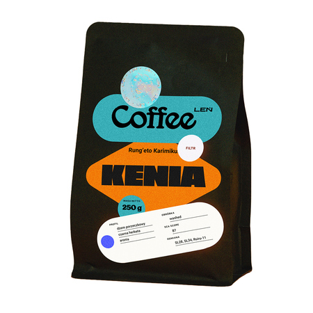Leń Coffee - kawa ziarnista Kenia Rungeto Karimikui Washed Filter 250 g