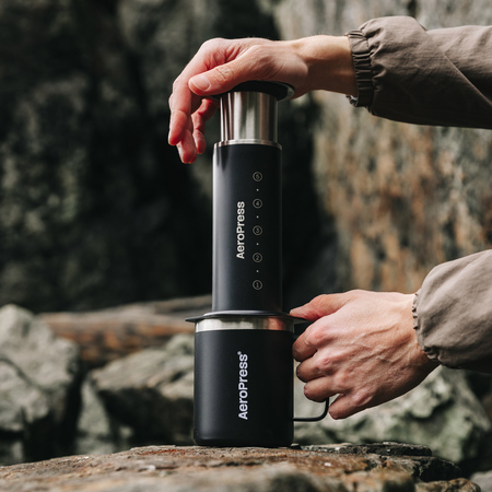 Aeropress - Zaparzacz do kawy Steel czarny - obrazek 4